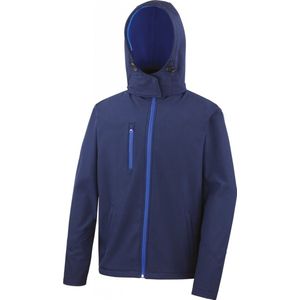 Result Men´s TX Performance Hooded Soft Jacket RT230M - Navy/Royal - M