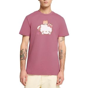 Hello Kitty Met Teddy Op Haar Rug Premium T Shirt Heren