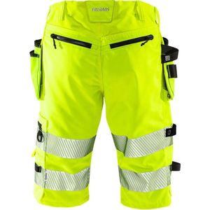 Fristads Hi Vis Korte Stretchbroek Vrouw Klasse 1 2529 Plu - Hi-Vis geel - 46