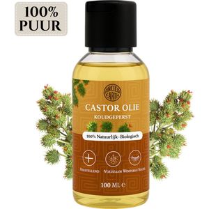Castor Olie 100ml - 100% Puur - Koudgeperst & Onbewerkt - Biologische Castor Olie - Castor Olie voor Wimpers - Hexaanvrij - Wimperserum - Haarolie - Huidolie