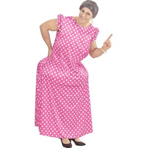 Widmann - Bejaard Kostuum - Klassieke Dikke Oma - Man - Roze - One Size - Carnavalskleding - Verkleedkleding