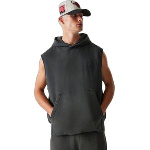 Chicago Bulls - Mouwloze Hoodie - Washed - Oversized Pasvorm - 100% Katoen