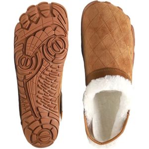 Warme Pantoffels Heren & Dames Maat 44 – Winter Slippers met Brede Teen – Katoenen Antislip Huissloffen voor Binnen en Slaapkamer – Comfortabele Thuis Slippers