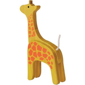 Everearth Speelfiguur Giraffe Geel 10x18x4 Cm