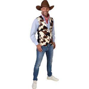 Magic By Freddy's - Cowboy & Cowgirl Kostuum - Cowboy Woody Toyrange Man - Bruin, Wit / Beige - Extra Small / Small - Carnavalskleding - Verkleedkleding