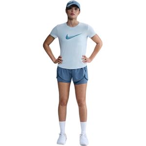 Nike - One Swoosh Dri-Fit - Sportshirt - Blauw - Ademend en Lichtgewicht