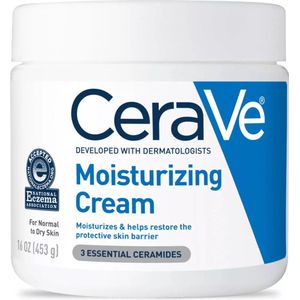 CeraVe Moisturizing Cream Face and Body - hydraterende crème - Droge huid - 453g