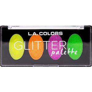 L.A. Colors Glitter Palette - CGP694 Delightful - Glitter Eyeshadow Palette - Glitter Oogschaduwpalette - 4,4 g