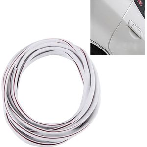 5m auto decoratieve strip pvc chroom decoratie strip deurafdichting vensterafdichting (wit)