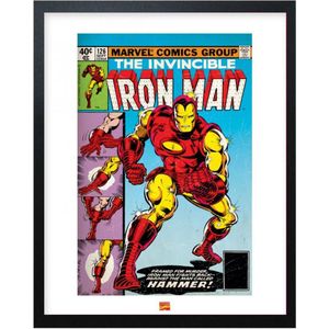 Ingelijste Print Iron Man 40x50cm