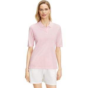 FALKE Basic Pique Polo zacht huidvriendelijk katoen polo shirt dames roze - maat XS