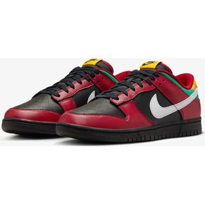 Nike - Dunk Low Retro Limited - Sneakers - Zwart/Gym Red/University Gold/Wit - Leer