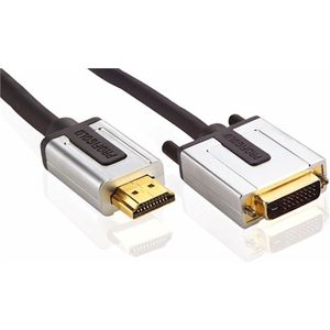 Bandridge High Definition HDMI - DVI Interconnect (HDMI male - DVI male), 2m
