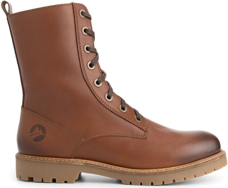 Travelin - Forsol - Veterboots - Cognac - Leer