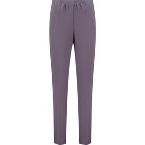 Coraille dames broek, Anke met elastische tailleband, mauve, maat 38 (maten 36 t/m 52) stretch, fijne kwaliteit, zonder rits, steekzakken