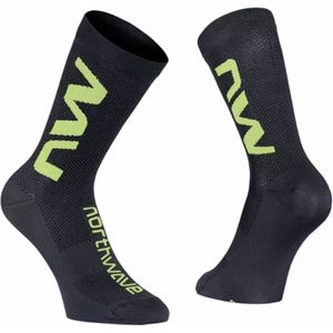 Fietssok Northwave Extreme Air Sock Black Fluo Black-Schoenmaat 36 - 39