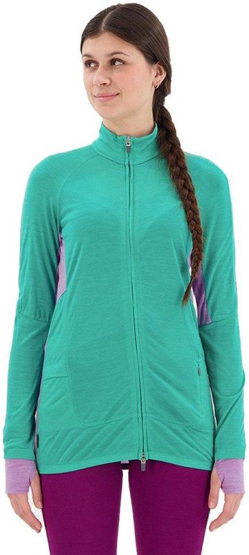 Icebreaker - Zone Knit Zip - Sweatshirt - Groen - Lichtgewicht Tussenlaag