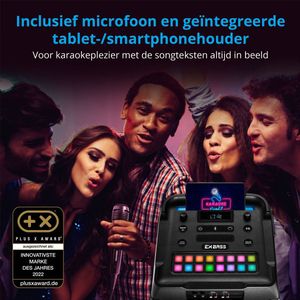 Medion X61200 feestluidspreker - Bluetooth-geluidssysteem - LED-frontpaneel met spectaculaire & veelkleurige lichtshow - 16 prestatiepads voor licht & geluid - 2 x 80 W RMS