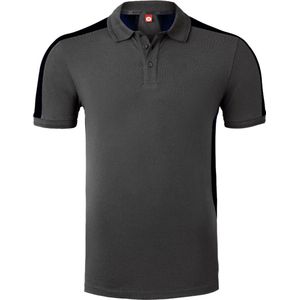 HAVEP Polo Bicolor 10074 - Charcoal/Zwart - S