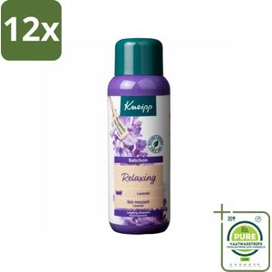 Kneipp - Badschuim - Lavendel - Bloemige geur - 400 ml - Voordeelverpakking - 12 stuks - Badschuim lavendel - Ontspannend bad