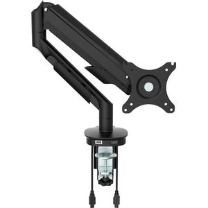Enkele monitorarm incl. USB poorten wit