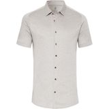 Desoto - Short Sleeve Jersey Overhemd Beige - Heren - Maat M - Slim-fit