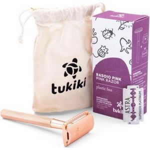 Tukiki - Safety Razor - Roestvrijstaal - Plasticvrij - Inclusief 5 Astra Mesjes