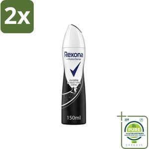 Rexona - Invisible Diamond - Deodorant Spray - Anti-perspirant - 150 ml - Voordeelverpakking - 2 stuks - Anti-perspirant - Zweet