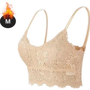 Bovista BH Zonder Beugel - Zonder Bandjes - Push-up Bh's - Comfort Beha - Comfortabel - Sterk - Beige - Maat M