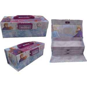 Frozen opbergbox cijferslot - 3 lades - 1 verpakking - 20 x 25 cm