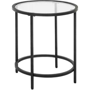 Salontafel met glazen blad - Bijzettafel - Tafeltje - Tafel