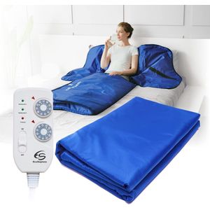 Saunadeken Infralight 180 * 220 cm 2 Zone Afstandsbediening Portable Home SPA Infrarood Therapie Body Detox Fitness Heet Zweten Anti Aging Beauty Machine