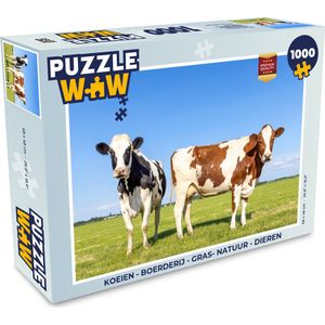 Puzzel Koeien - Boerderij - Gras- Natuur - Dieren - Legpuzzel - Puzzel 1000 stukjes volwassenen