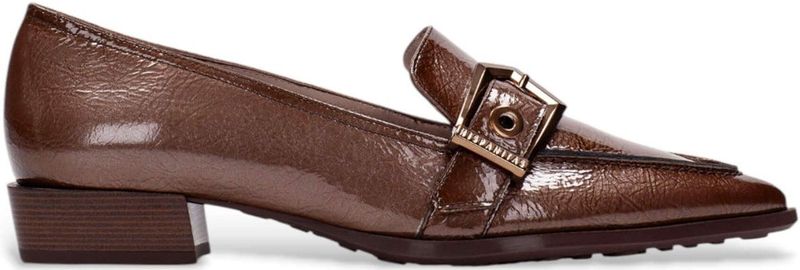 Hispanitas - HI254262 - Ballerina - Bruin - Lakleer - 2,5 cm Hakhoogte