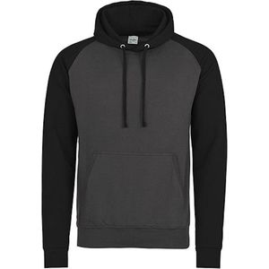 Classic Hoodie met capuchon 'Baseball' Charcoal/Black - M