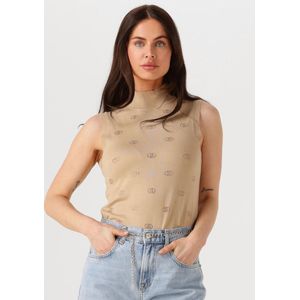 Liu Jo Ecs Maglia Chiusa S/m Tops & T-shirts Dames - Shirt - Beige - Maat M