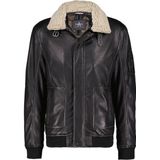 Donders 1860 - Leren Pilotjack - Zwart - 52696