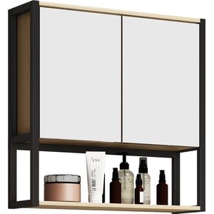 VCM Badkamerspiegel,wandspiegel,hangspiegel,spiegelkast,badkamer,Edino,60,x,60,cm