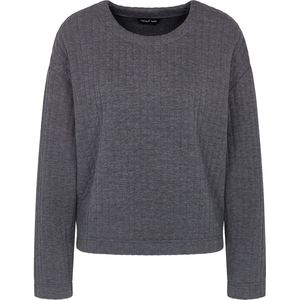 Triumph - COZY COMFORT - Pyjamatop - Donkergrijs - Lange Mouwen - Ronde Hals