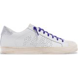 P448 - John - Sneakers - Wit/Blauw - Streetwear