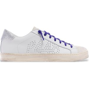 P448 - John - Sneakers - Wit/Blauw - Streetwear