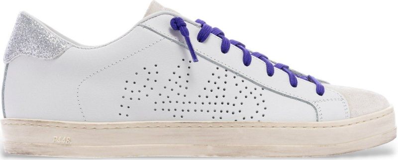 P448 - John - Sneakers - Wit/Blauw - Streetwear