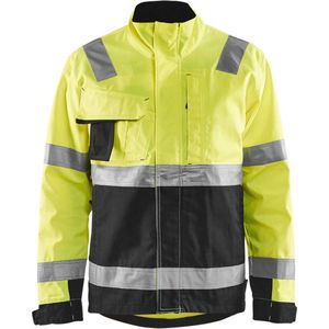 Blåkläder 4064-1811 Jack Ongevoerd High Vis klasse 3 Geel/Zwart maat XXL