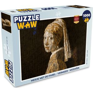 Puzzel Meisje met de parel - Vermeer - Mozaïek - Legpuzzel - Puzzel 1000 stukjes volwassenen