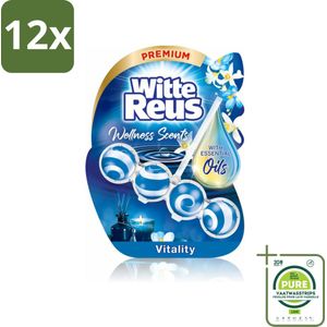 Witte Reus - Wellness Scents Toiletblok - Vitality - 1 Toiletblok - Voordeelverpakking - 12 stuks - Toiletblok - Geur
