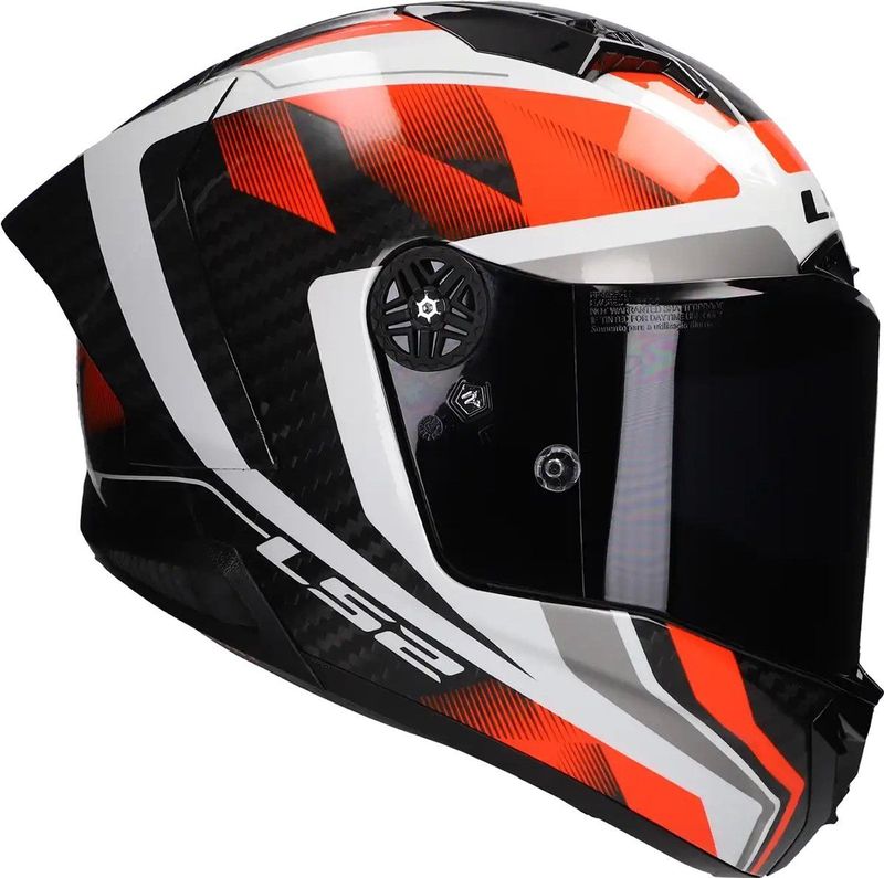 LS2 - FF805 Thunder GP Aero - Integraalhelm - Wit Rood - Carbon
