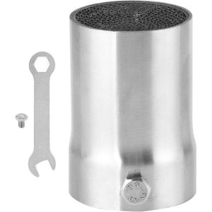 Motorcycle Exhaust Pipe Quieter 48mm - Stainless Steel DB Killer General Silencer Valve with Key Screw