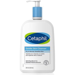 Cetaphil Face Wash, Hydrating Gentle Skin Cleanser for Dry to Normal Sensitive Skin - 591ml