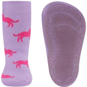 Antislipsokken Ewers - Lilapaars met Roze Paarden - Elastisch - Siliconenzool-21/22