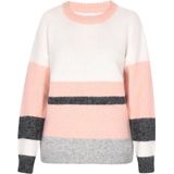 usha - BLUE LABEL - Trui - Grijs - Gestreept - Lange Mouw